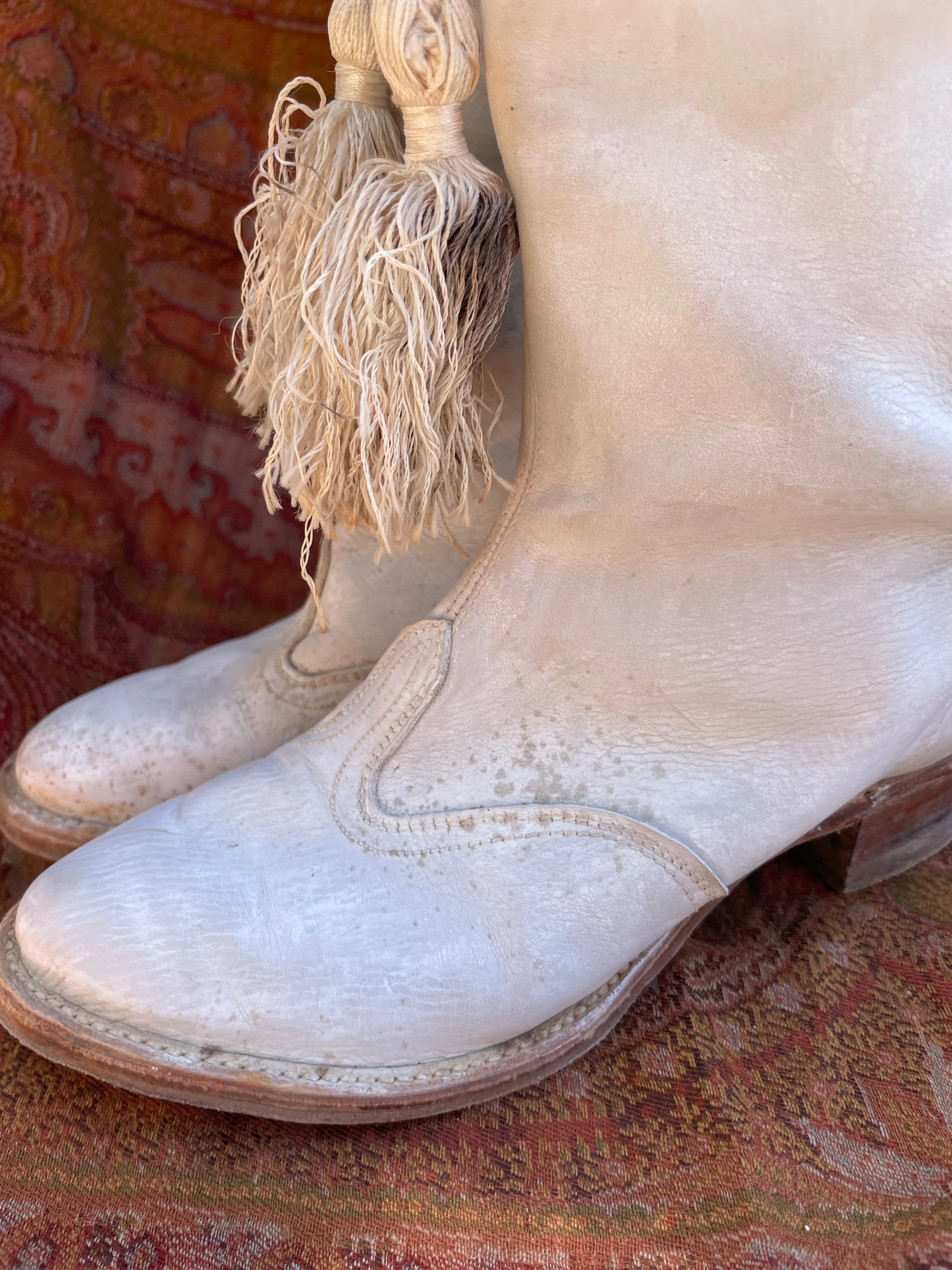 1950s Majorette Marching Boots With Tassels