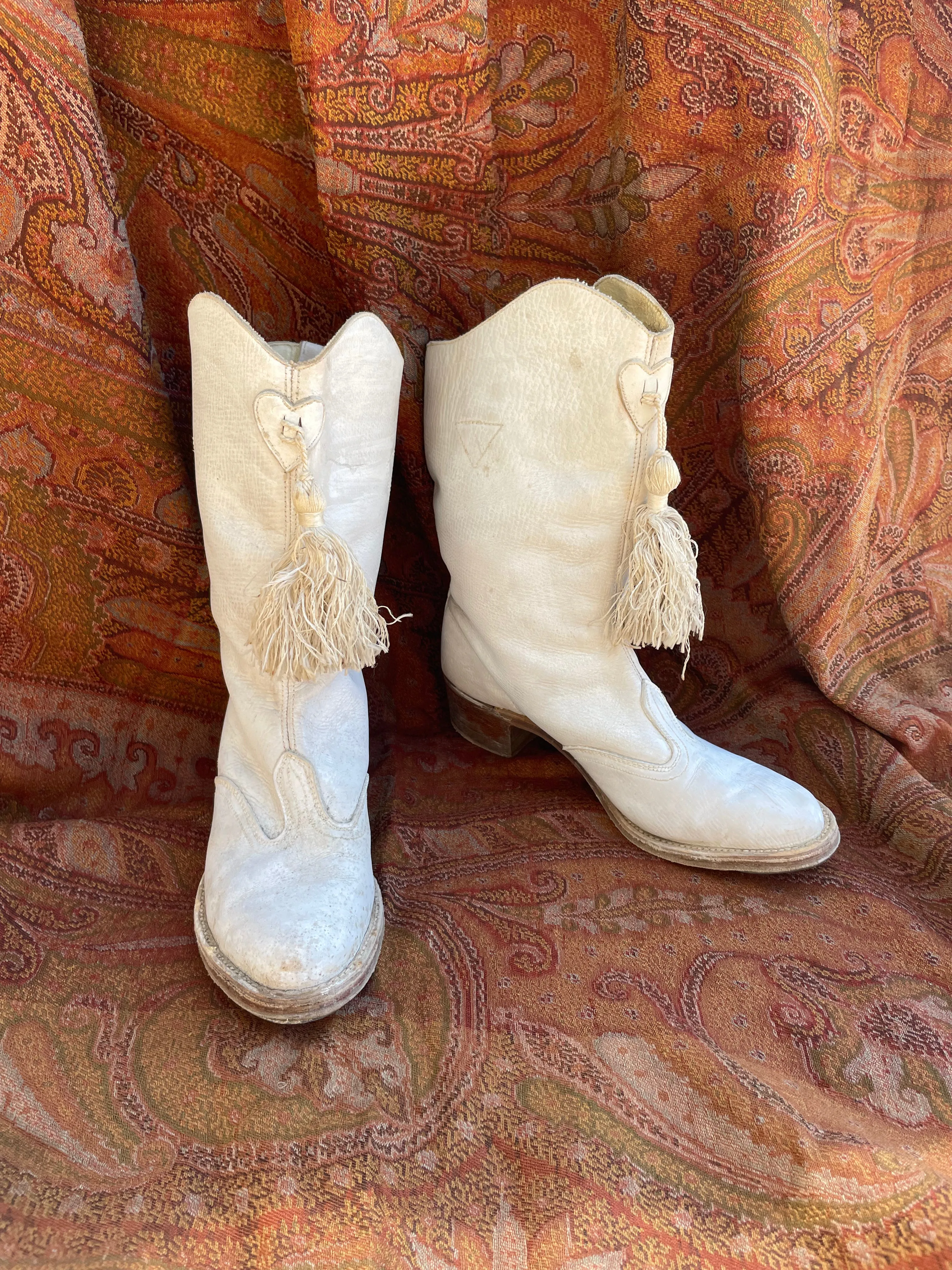 1950s Majorette Marching Boots With Tassels