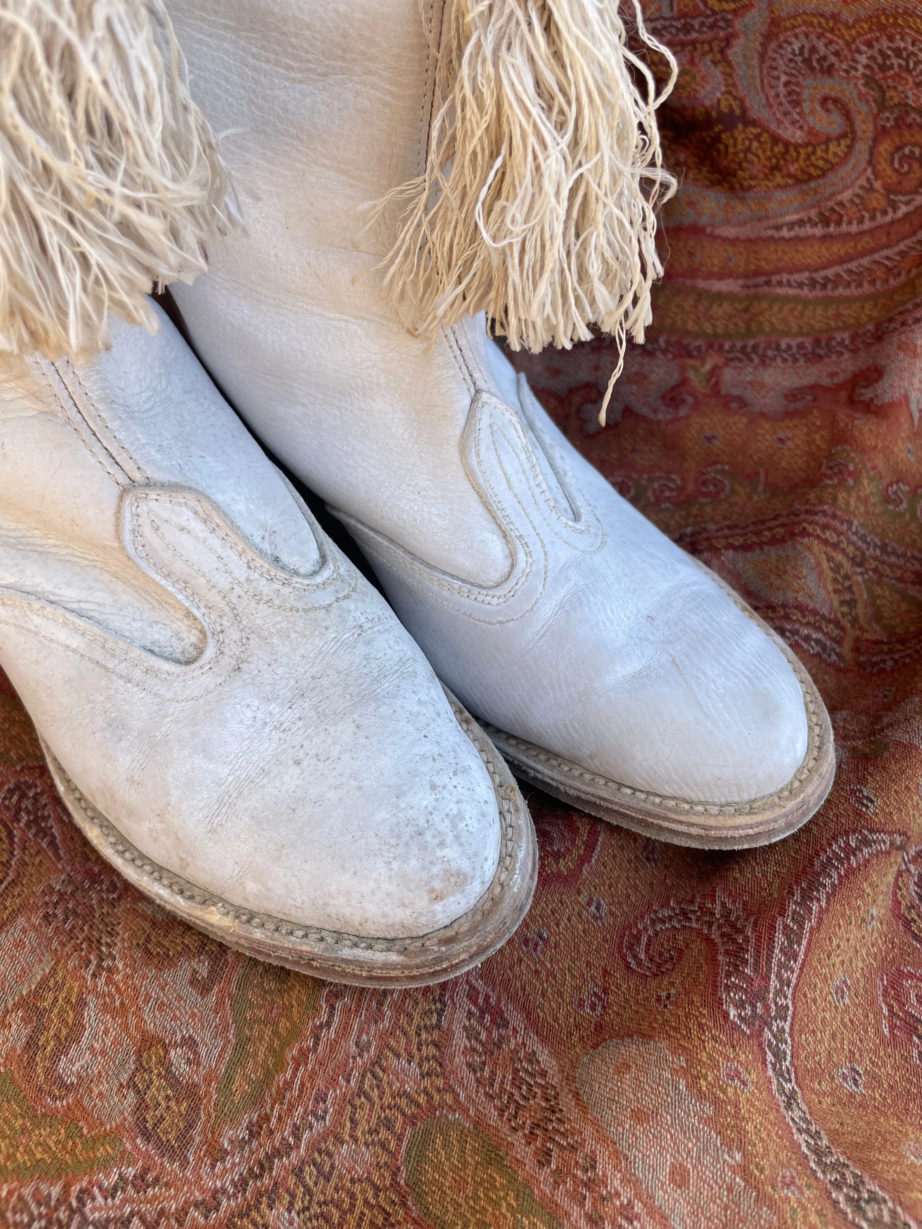 1950s Majorette Marching Boots With Tassels