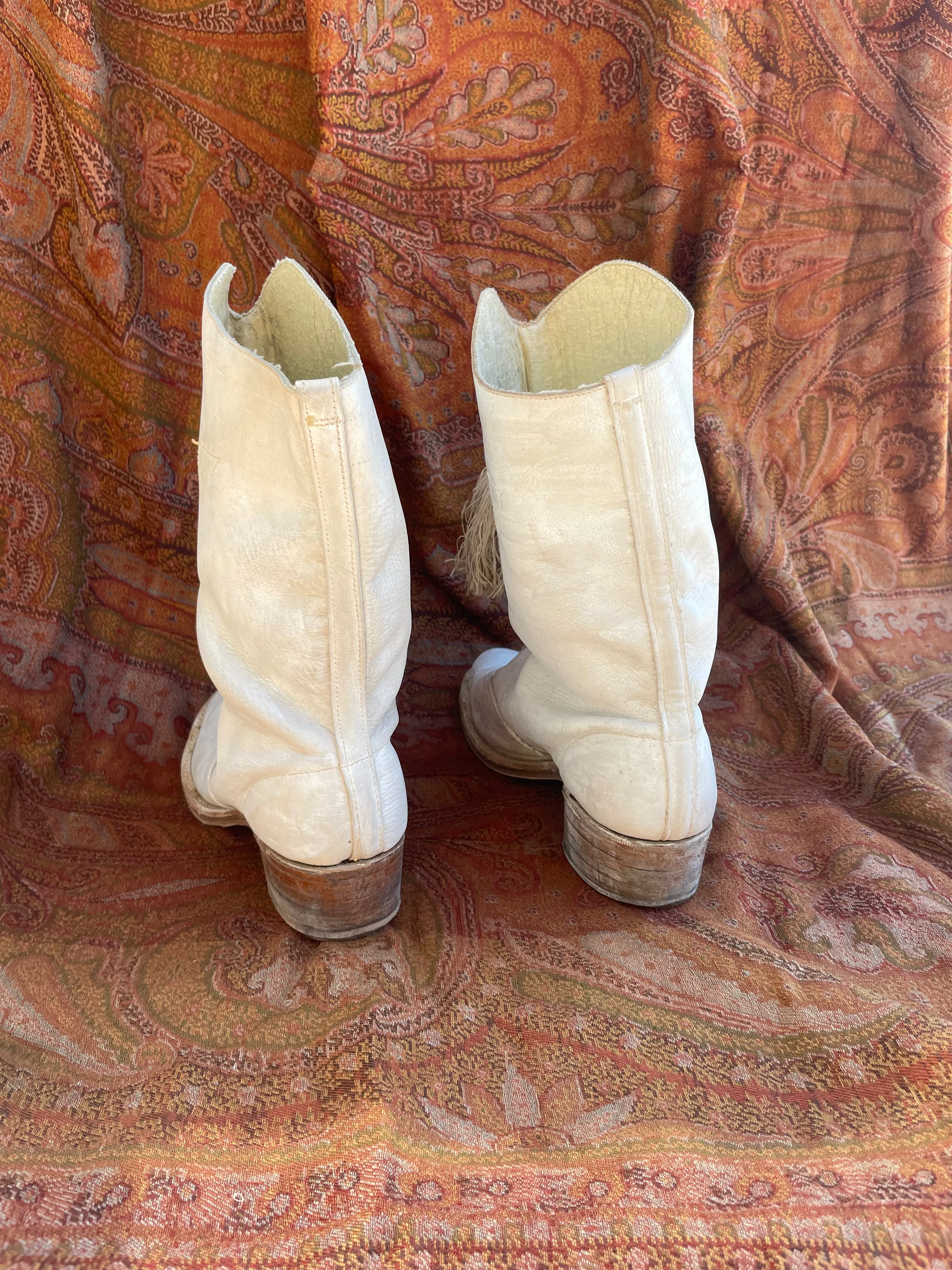 1950s Majorette Marching Boots With Tassels