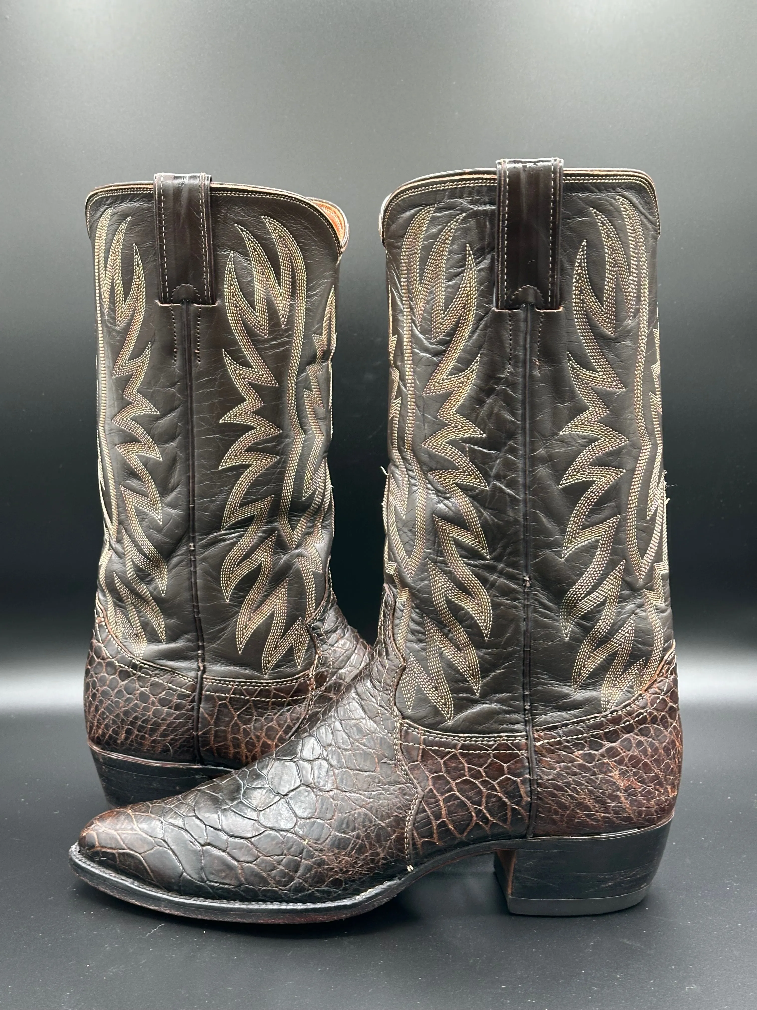 1970's Justin Preban Sea Turtle Cowboy Boots size 8.5 D