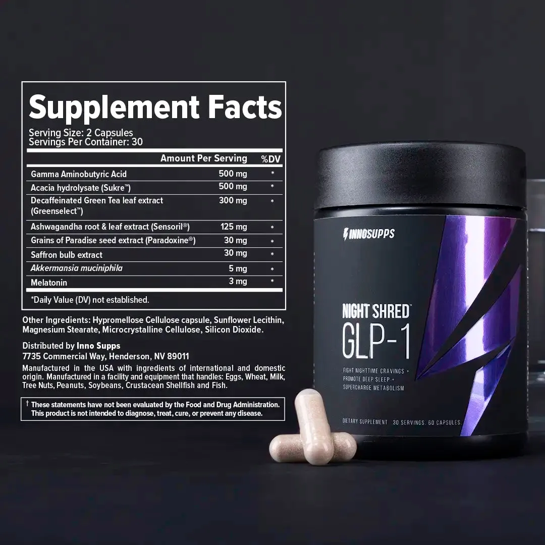 3 Bottles of Night Shred™ GLP-1   1 FREE
