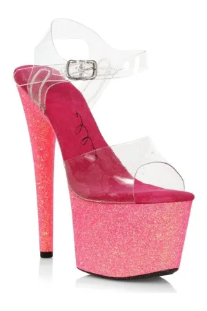 709-VANESSA Sandal | Pink Faux Leather