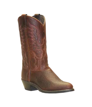 Abilene Men's Boots - Antiqued Brown Bison Round Toe