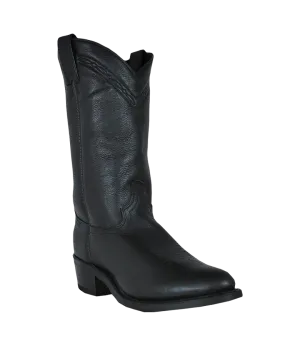 Abilene Men's Boots - Black Cowhide Round Toe