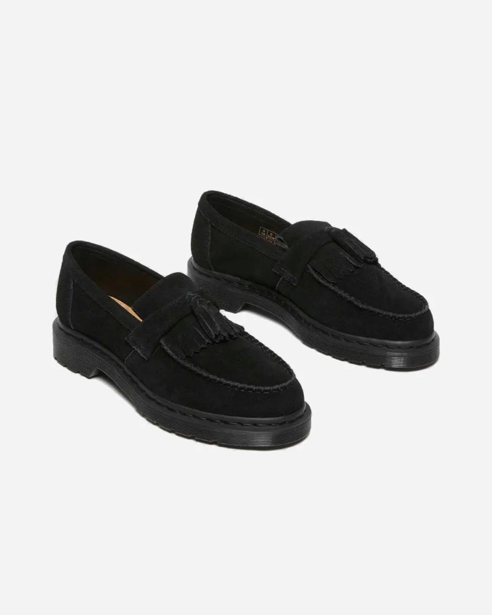 Adrian Mono Suede Loafers - Black