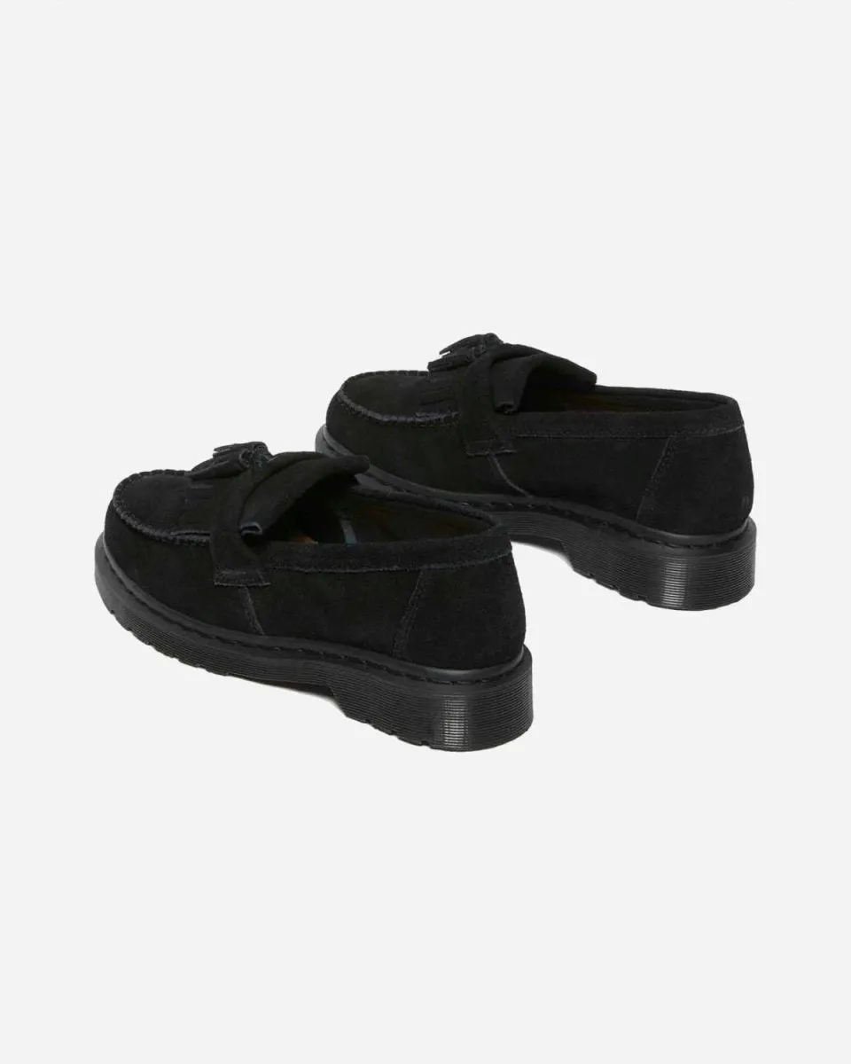 Adrian Mono Suede Loafers - Black