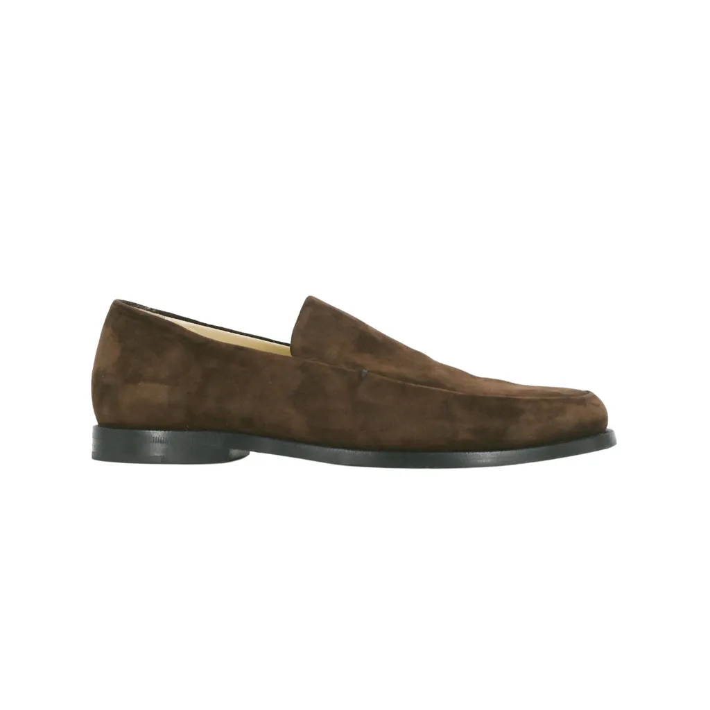 Alessio Brown Suede Loafers