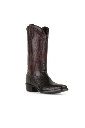Allens Brand - James - Cutter Toe - Black Cherry Caiman