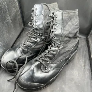 Army Black Leather High Top Magnum Combat Boots - Size EU 41 - UK 7L