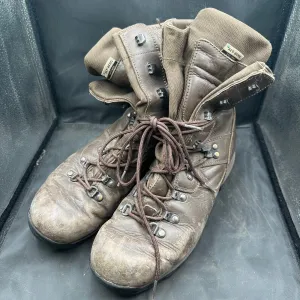 Army Brown Leather ALTBERG Patrol Combat Boots - Size EU 42 - UK 8