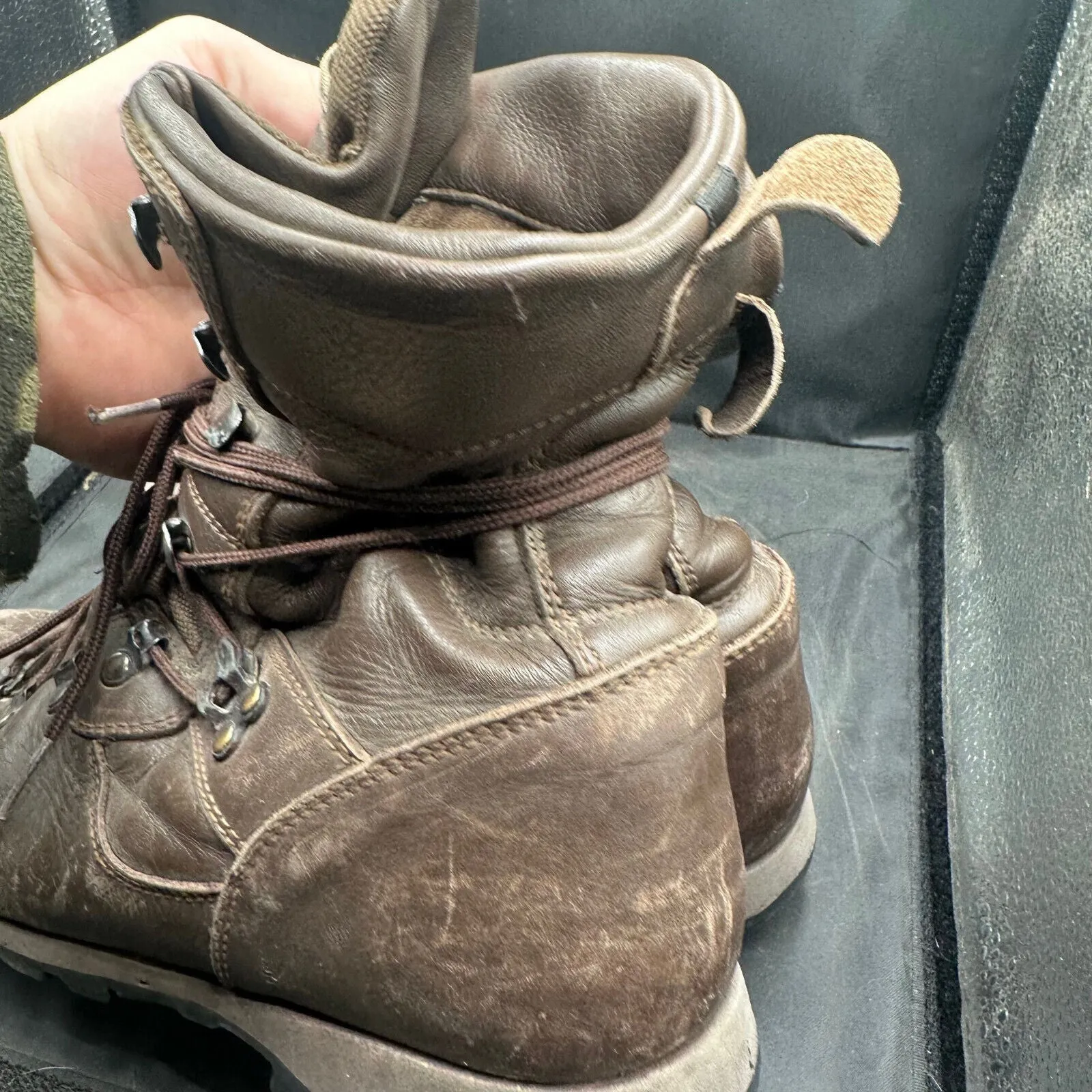 Army Brown Leather ALTBERG Patrol Combat Boots - Size EU 42 - UK 8