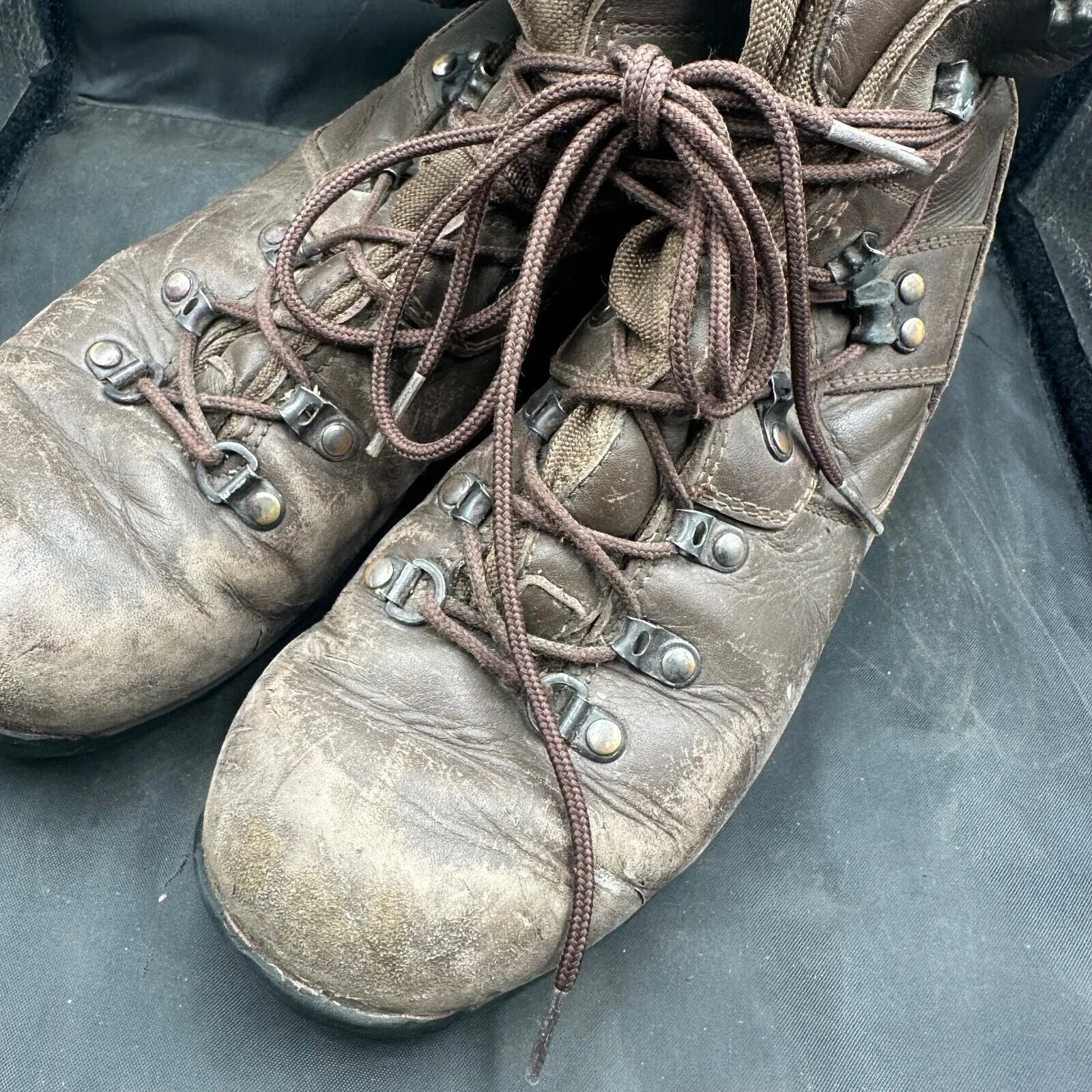 Army Brown Leather ALTBERG Patrol Combat Boots - Size EU 42 - UK 8