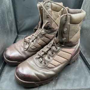 Army Brown Leather BATES Combat Boots - Size EU 46 - UK 11M