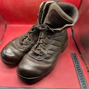 Army Brown Leather BATES High Top Combat Patrol Boots - Size UK 9M - EU 43