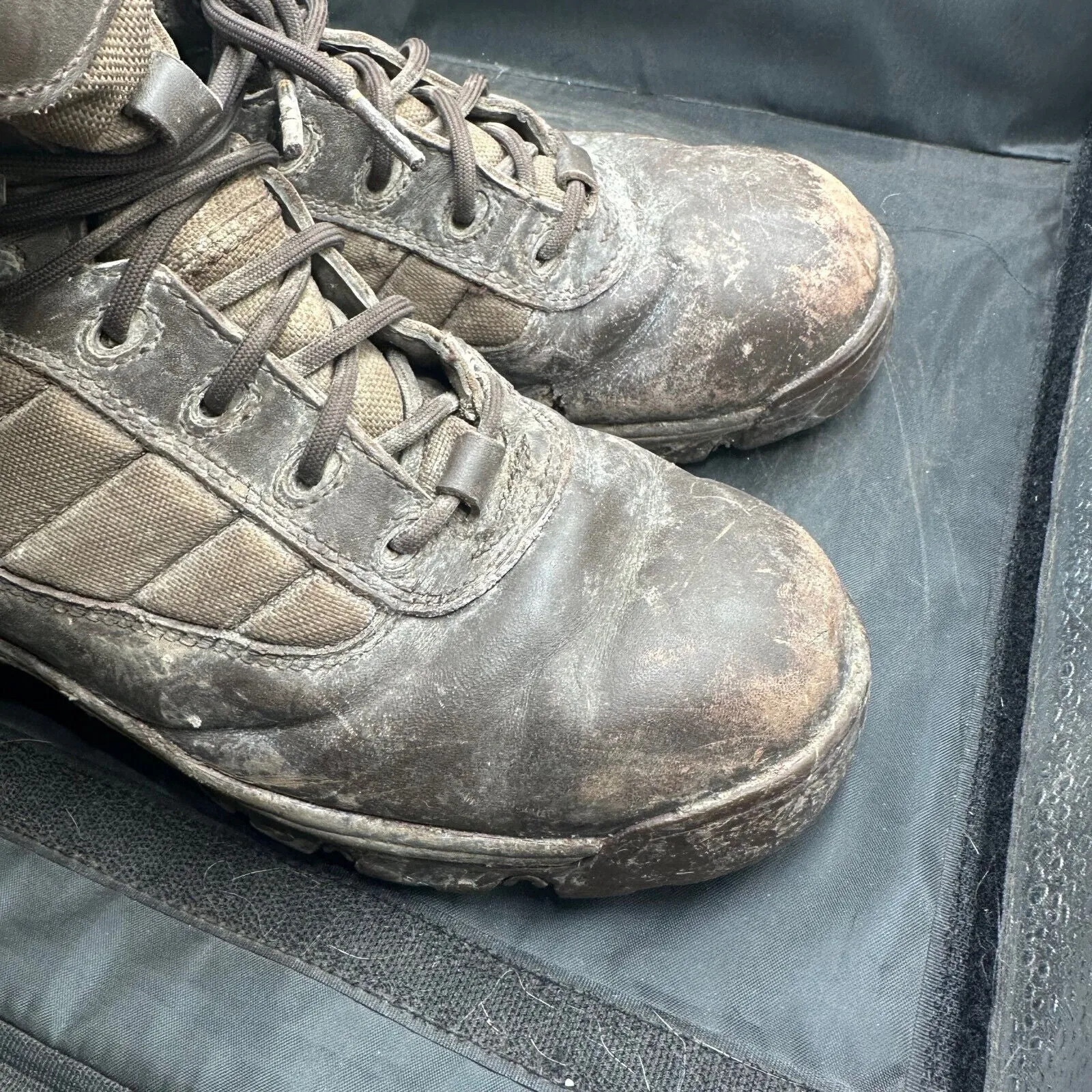 Army Brown Leather BATES Patrol Combat Boots - Size EU 42 - UK 8M