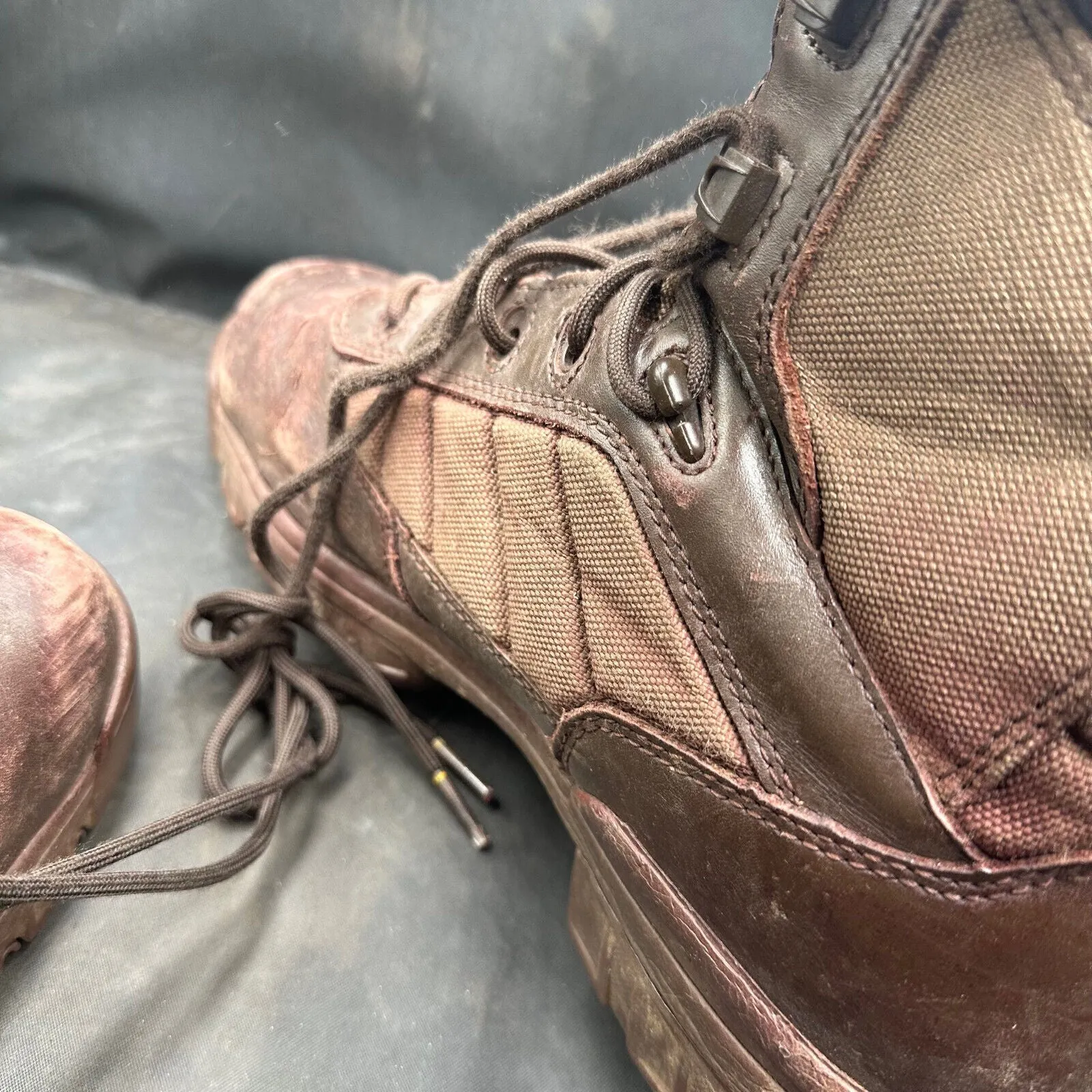 Army Brown Leather BATES Patrol Combat Boots - Size EU 42 - UK 8M