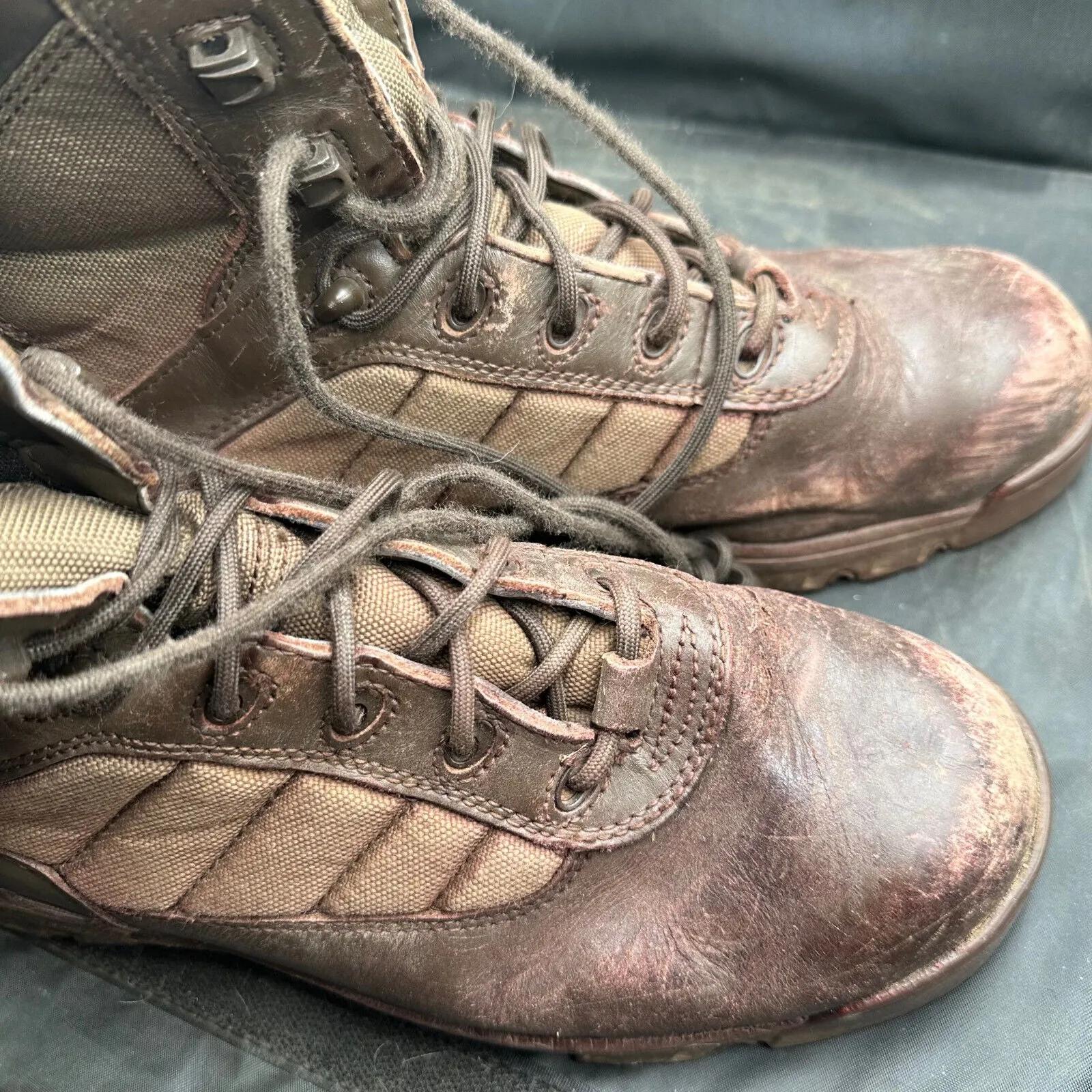 Army Brown Leather BATES Patrol Combat Boots - Size EU 42 - UK 8M