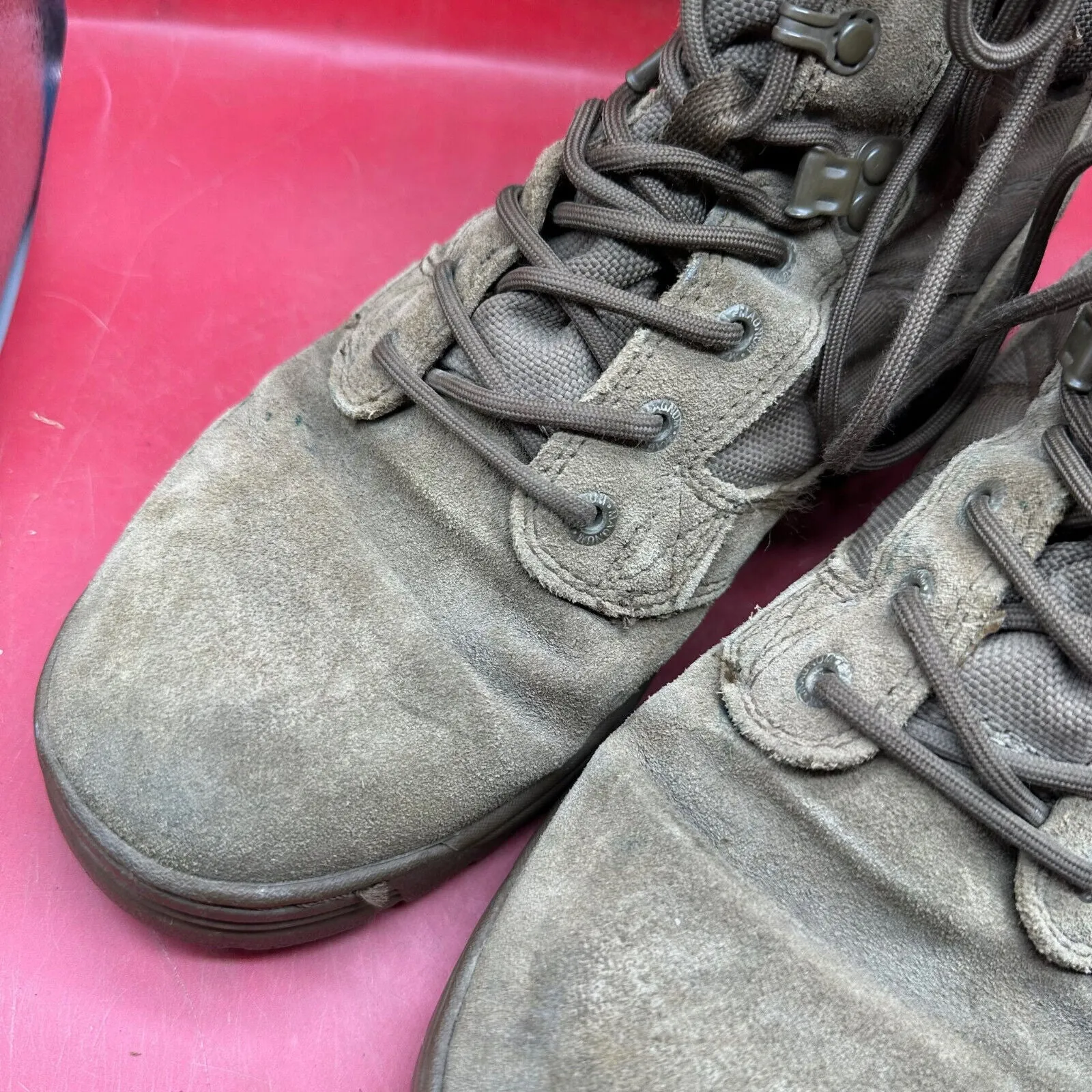 Army Brown Leather MAGNUM High Top Combat Patrol Boots - Size UK 8M - EU 42