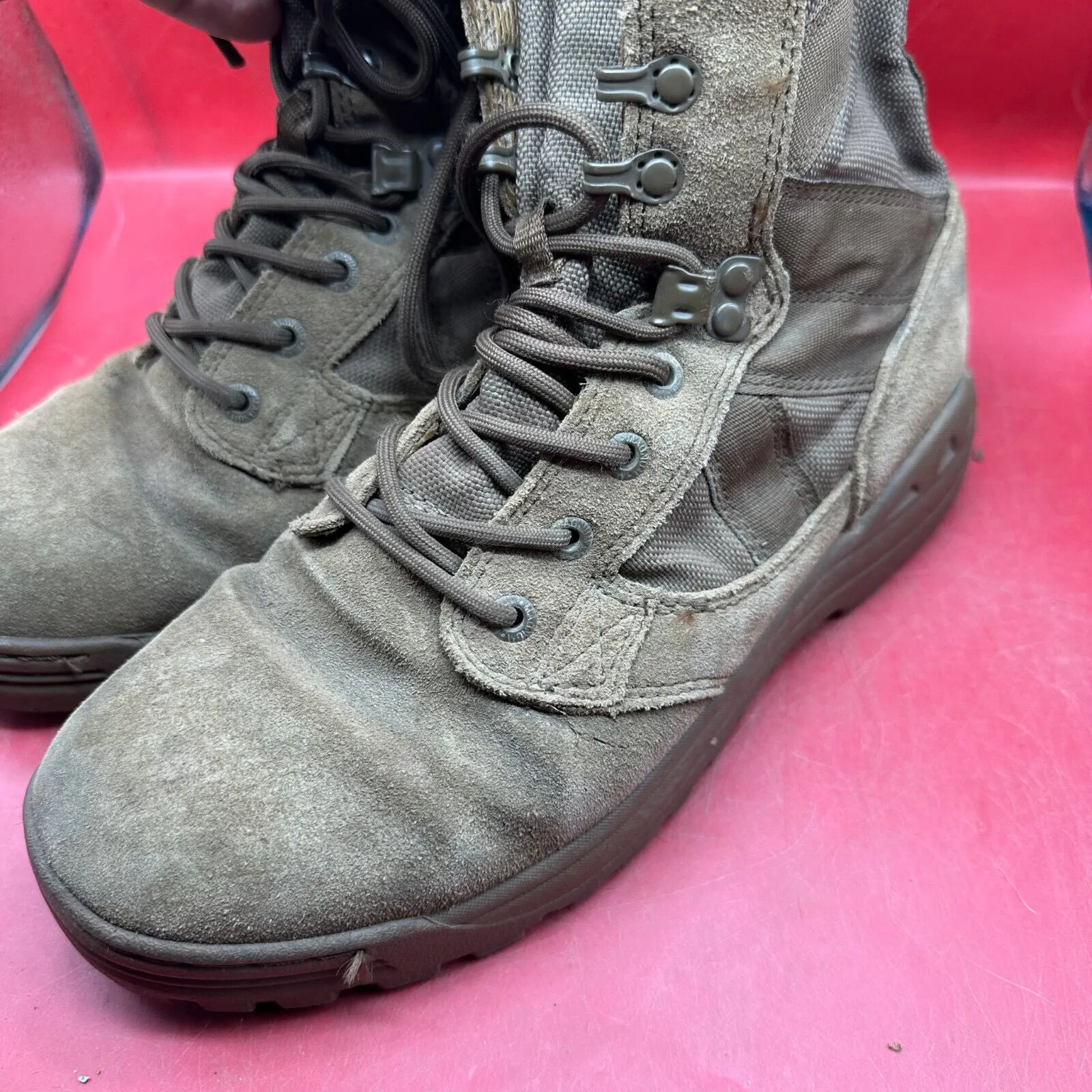 Army Brown Leather MAGNUM High Top Combat Patrol Boots - Size UK 8M - EU 42