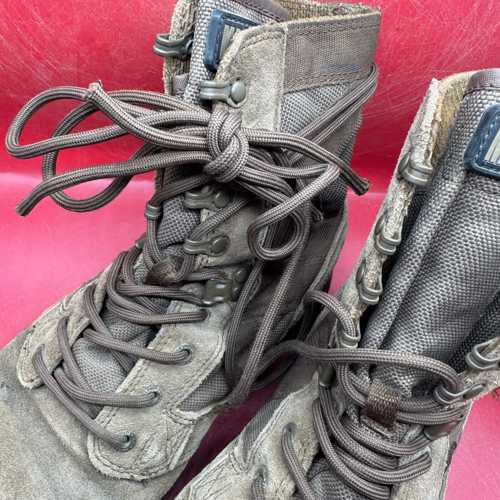 Army Brown Leather MAGNUM High Top Combat Patrol Boots - Size UK 8M - EU 42