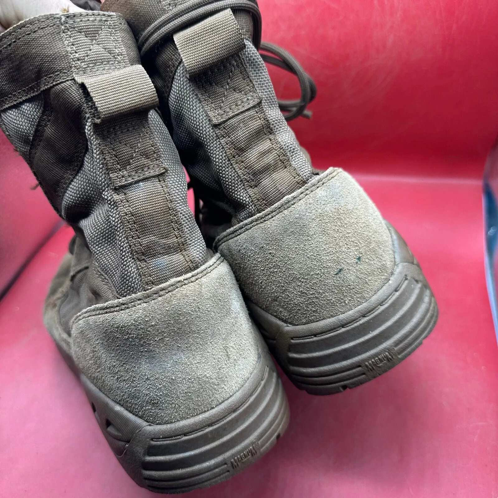 Army Brown Leather MAGNUM High Top Combat Patrol Boots - Size UK 8M - EU 42