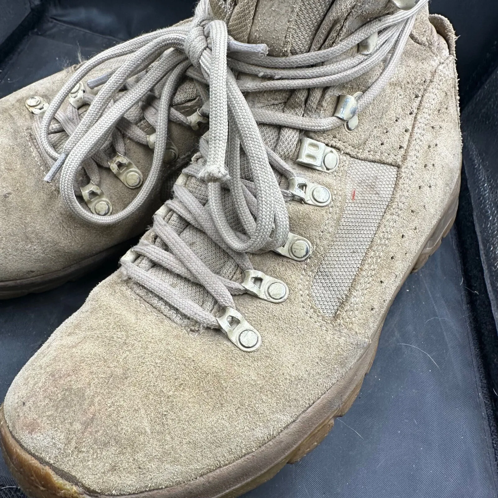 Army Brown Leather Meindl High Top Combat Patrol Boots- Size EU 43 - UK 9