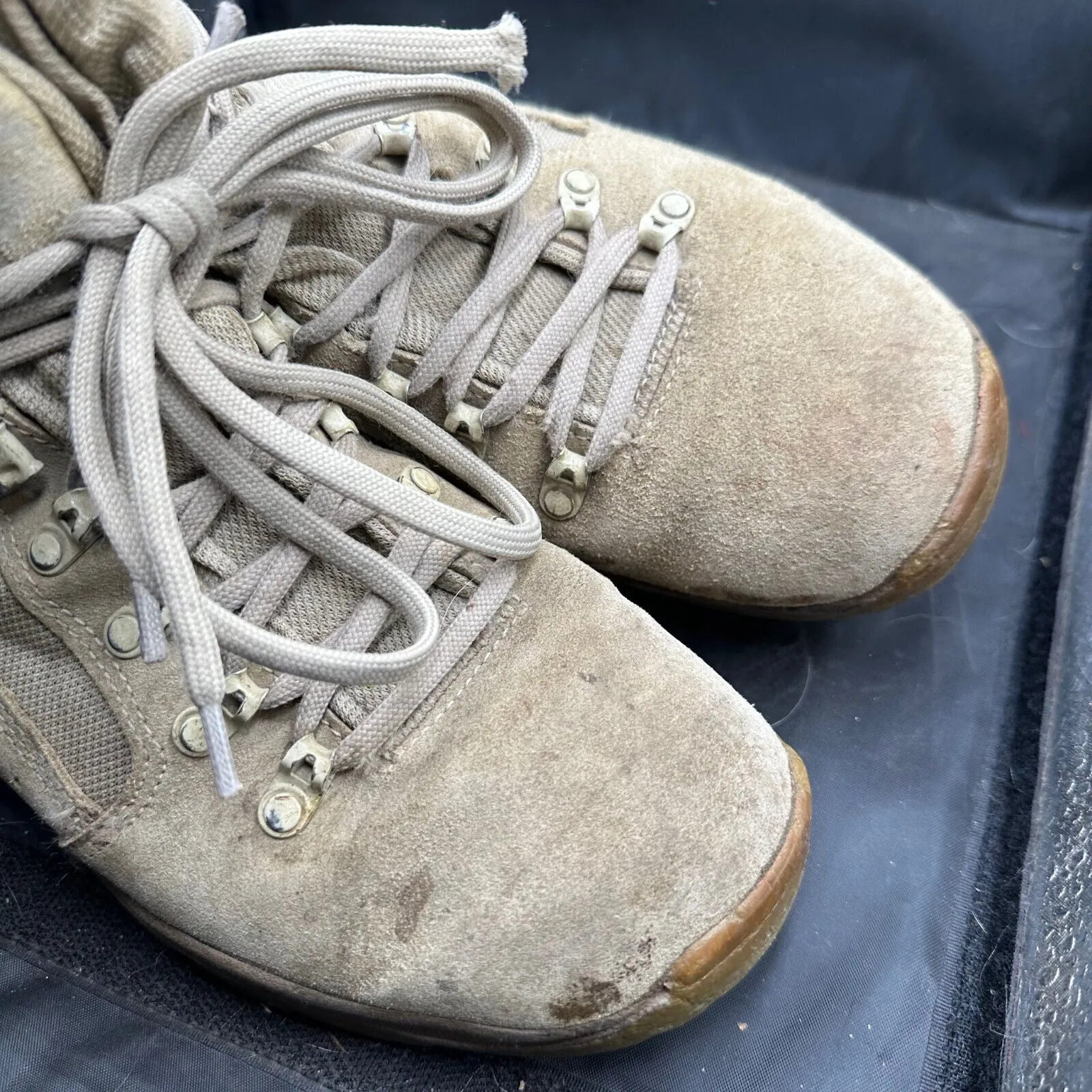 Army Brown Leather Meindl High Top Combat Patrol Boots- Size EU 43 - UK 9