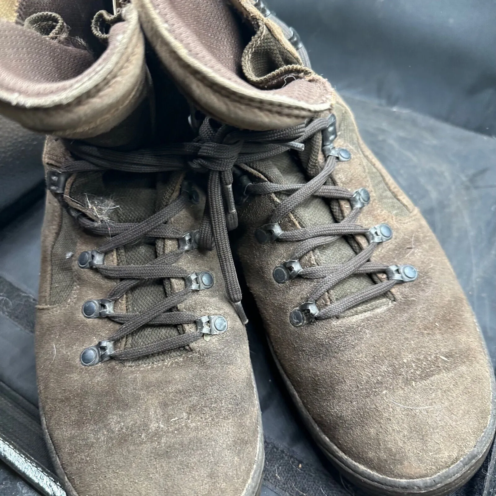 Army Brown Leather Meindl High Top Combat Patrol Boots- Size EU 47 - UK 12W