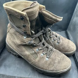 Army Brown Leather Meindl High Top Combat Patrol Boots- Size EU 47 - UK 12W