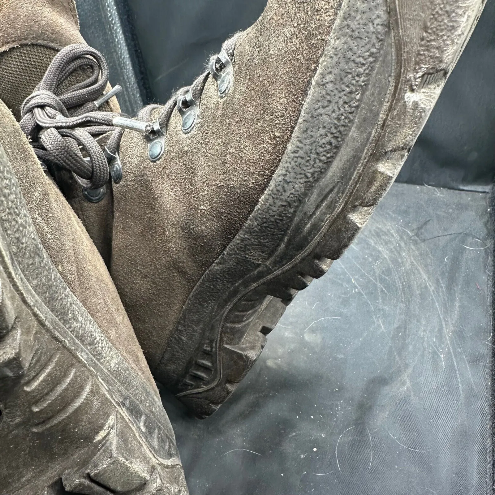 Army Brown Leather Meindl High Top Combat Patrol Boots- Size EU 47 - UK 12W