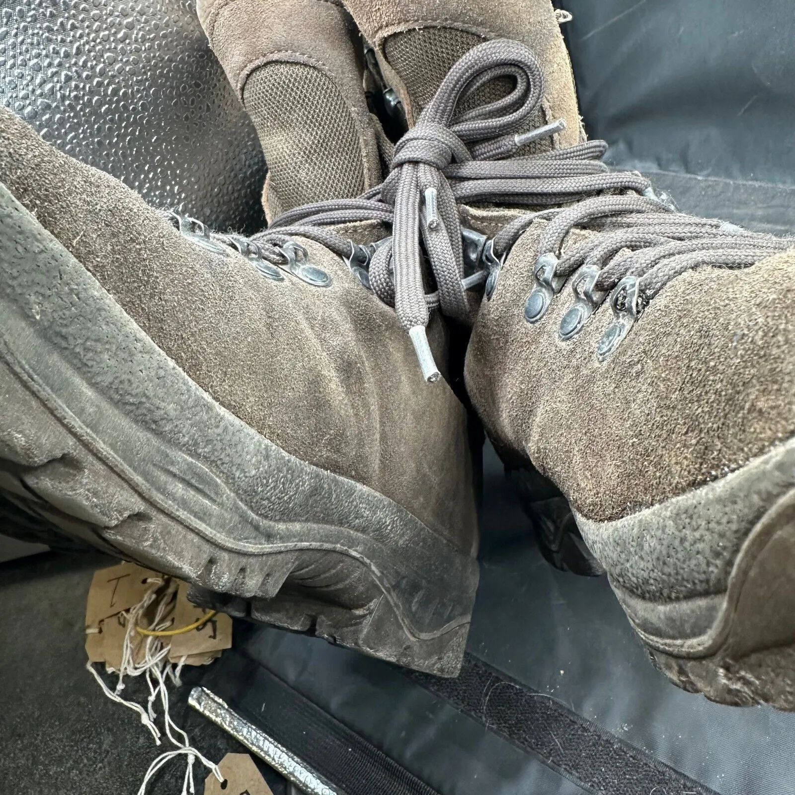 Army Brown Leather Meindl High Top Combat Patrol Boots- Size EU 47 - UK 12W