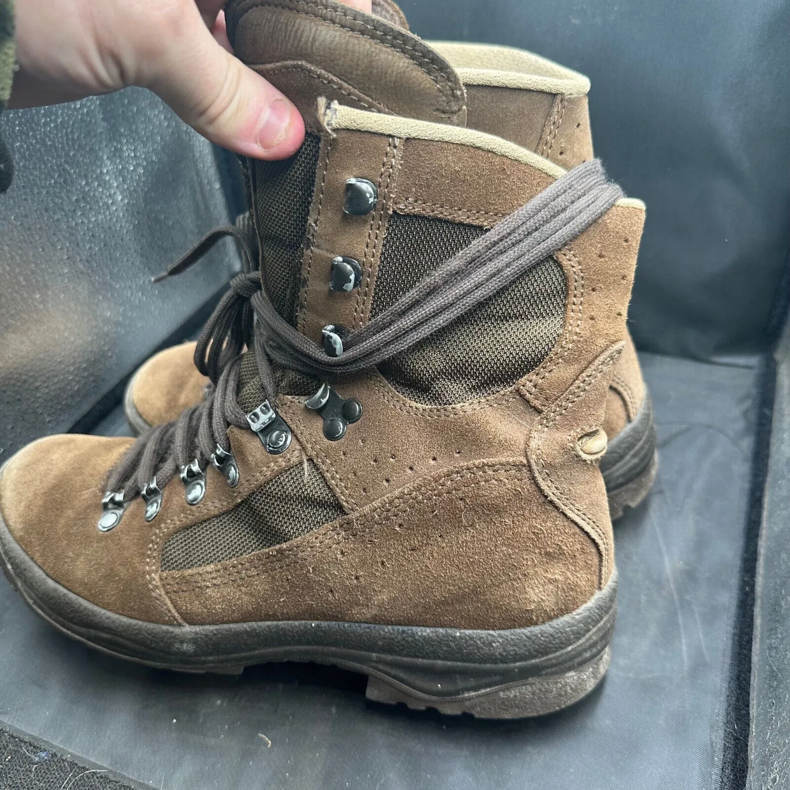 Army Brown Leather MEINDL Patrol Combat Boots - Size EU 41 - UK 7M