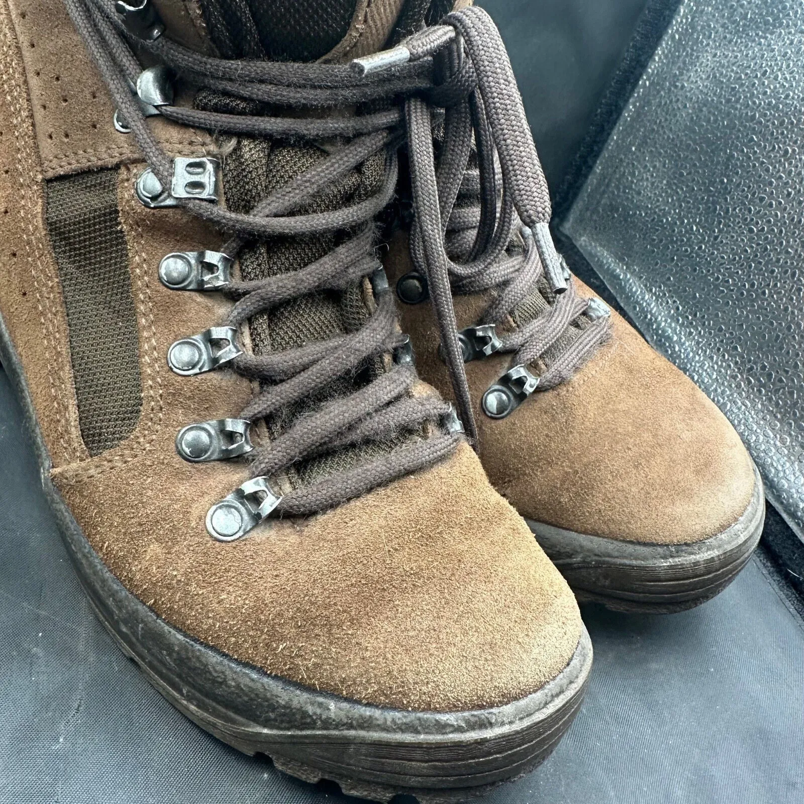Army Brown Leather MEINDL Patrol Combat Boots - Size EU 41 - UK 7M