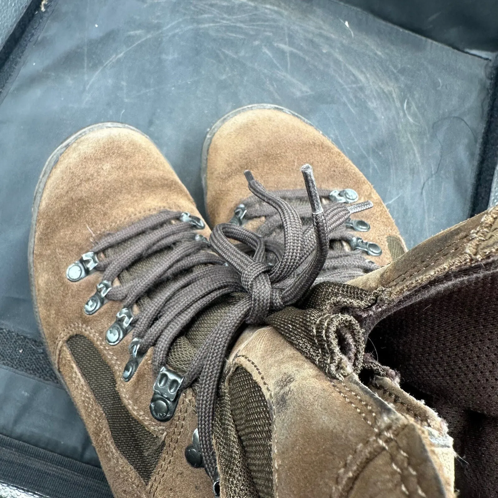 Army Brown Leather MEINDL Patrol Combat Boots - Size EU 41 - UK 7M