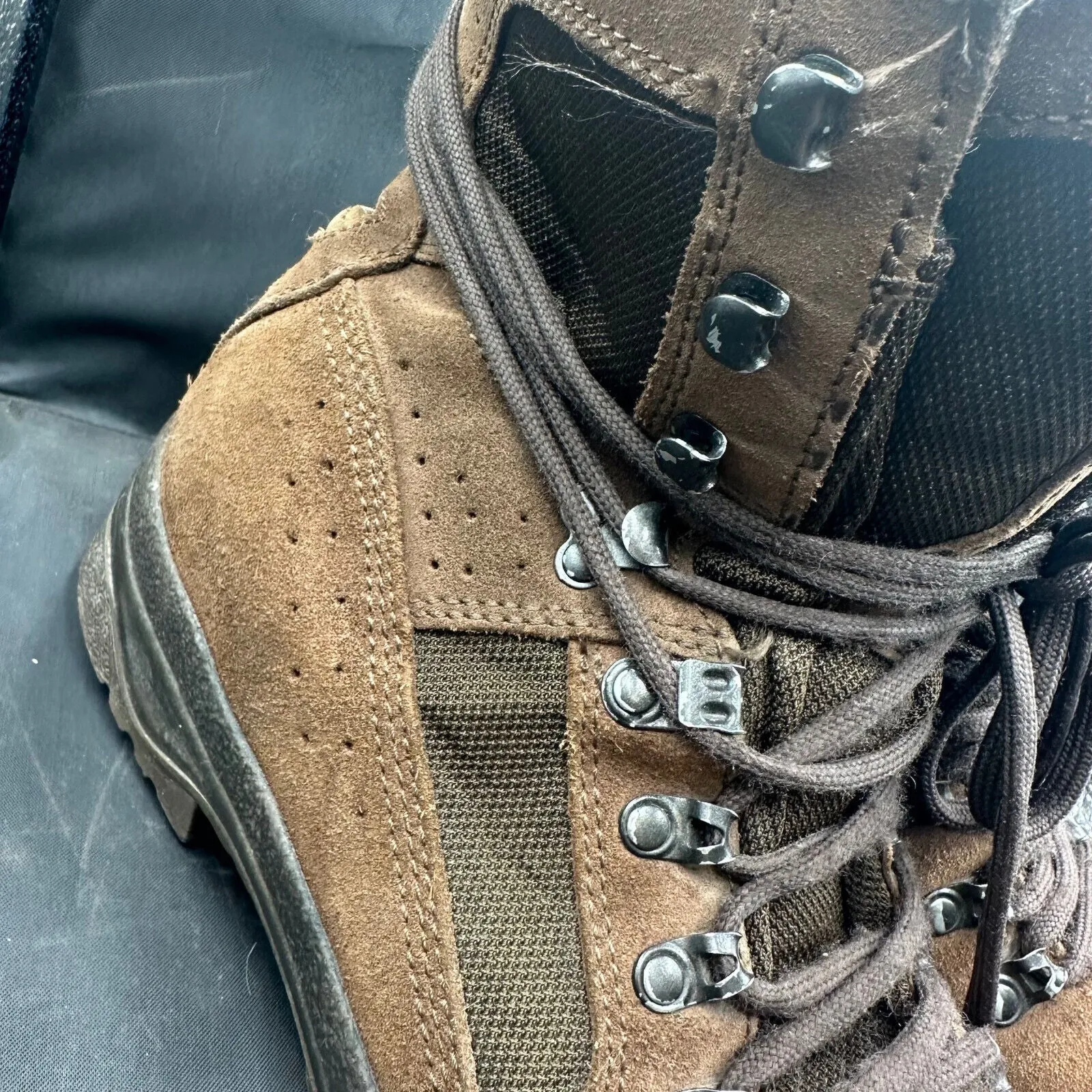 Army Brown Leather MEINDL Patrol Combat Boots - Size EU 41 - UK 7M