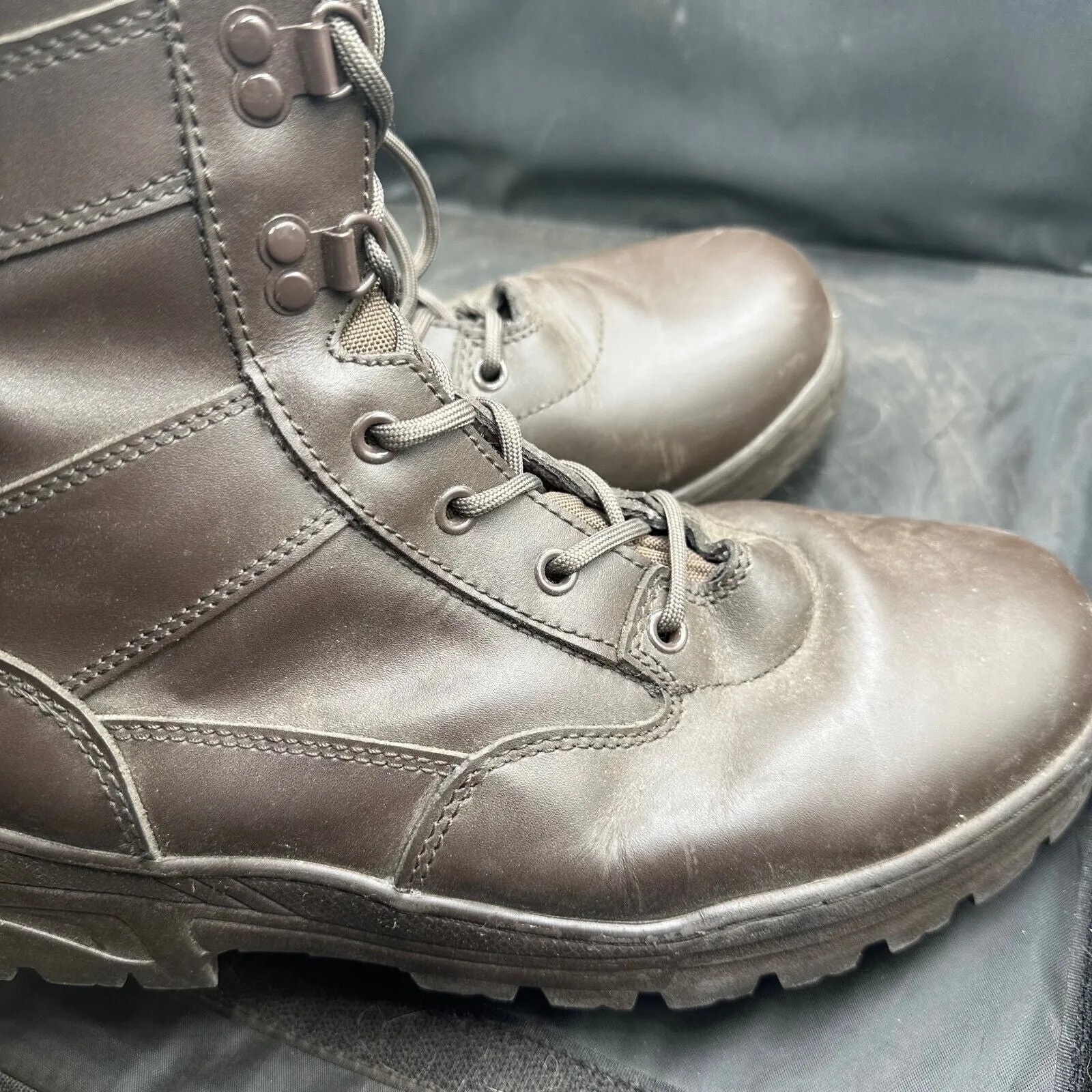 Army Brown Leather Patrol Combat Boots - Size EU 47 - UK 12