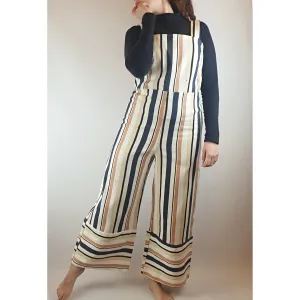 Asos striped sleeveless wide leg style jumpsuit size UK 12 (best fits AU 10)
