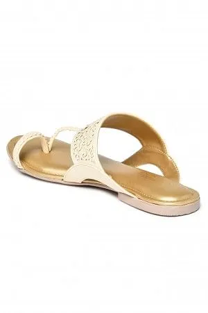Aurelia Laser Cut Ecru Round Flat