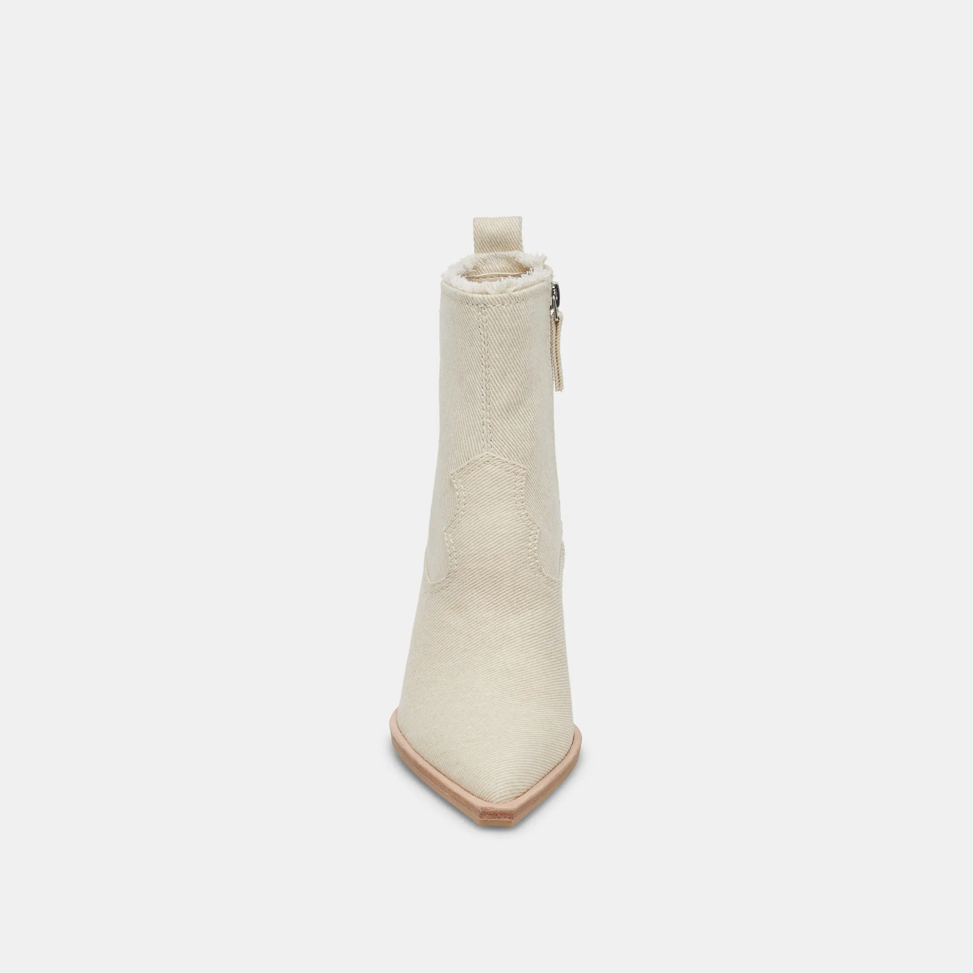AUSTIN BOOTS IVORY DENIM - re:vita