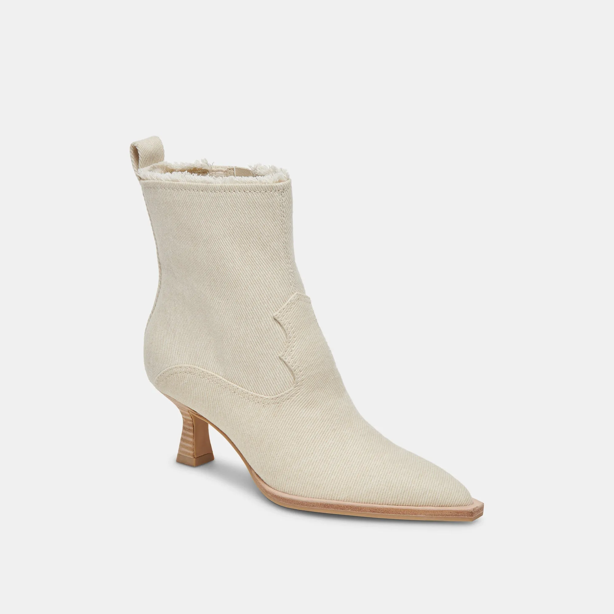 AUSTIN BOOTS IVORY DENIM - re:vita