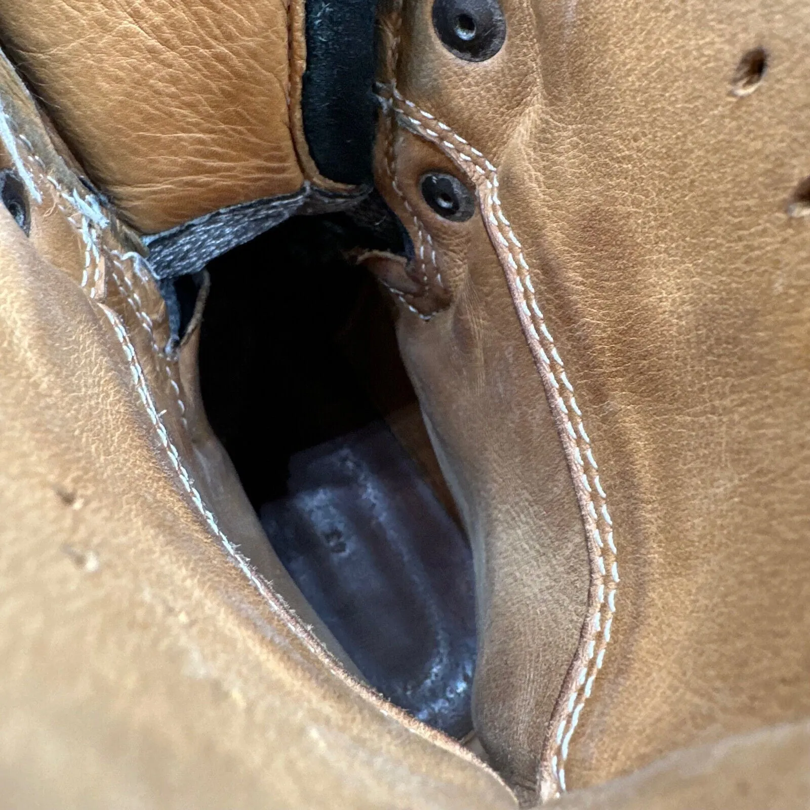Austrian Army Black Leather Army Combat Boots - Size EU 43 - UK 9