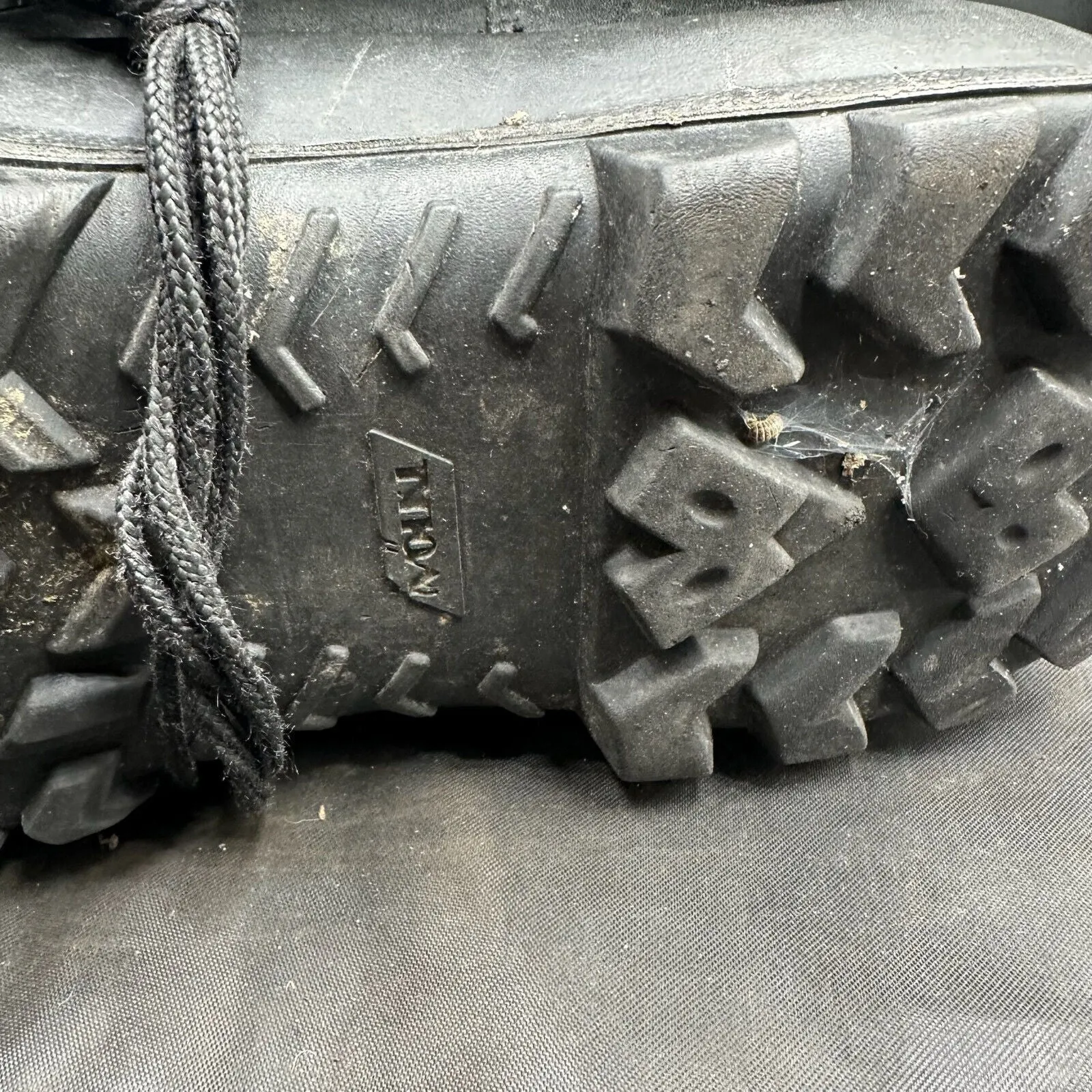 Austrian Army Black Leather Army Combat Boots - Size EU 45 - UK 10.5