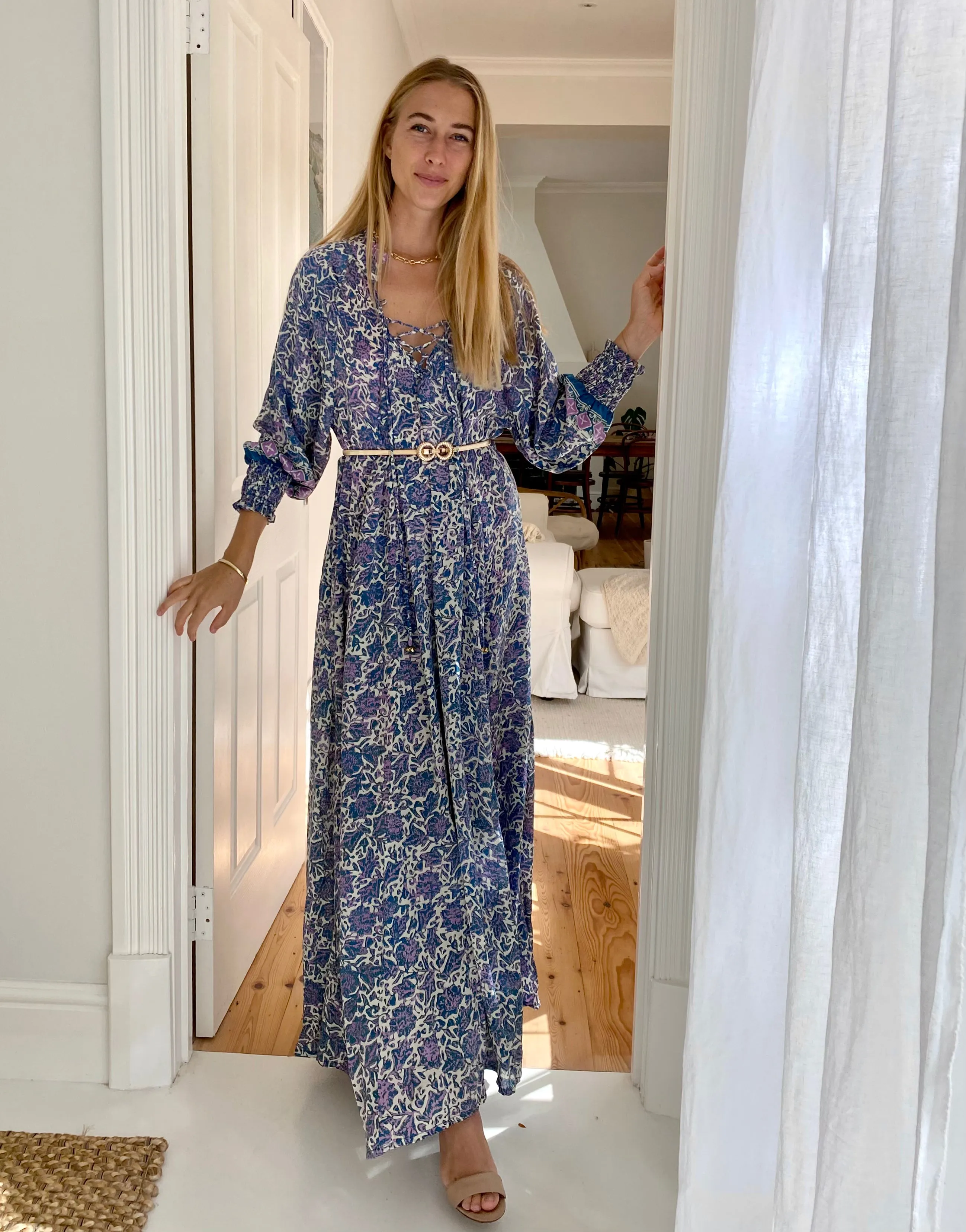 Azrou Silk Dress - Mauve