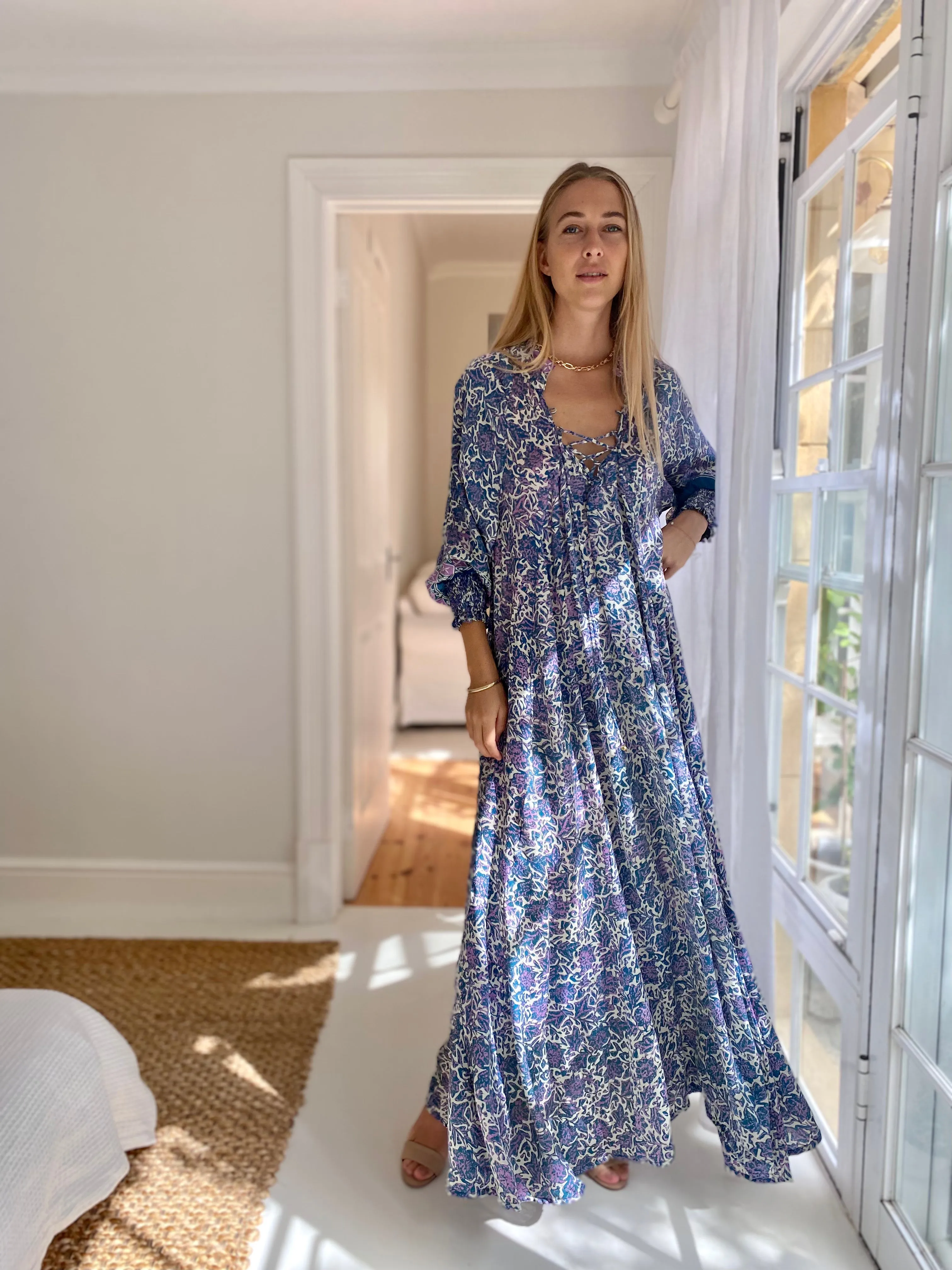 Azrou Silk Dress - Mauve