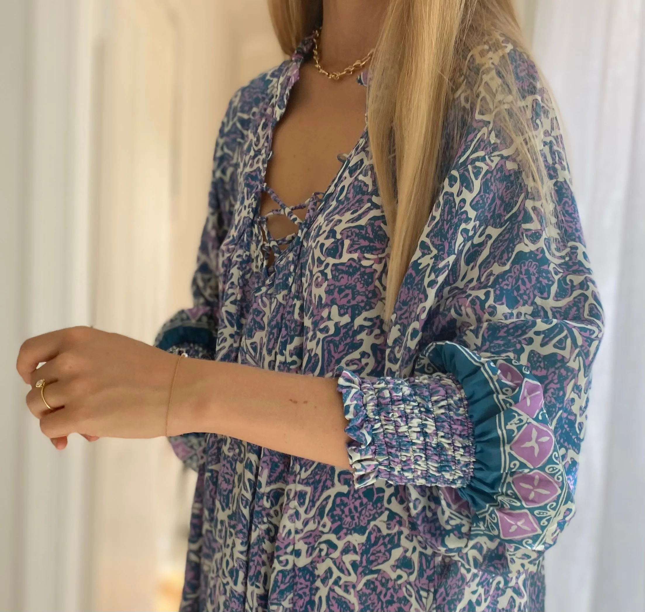 Azrou Silk Dress - Mauve