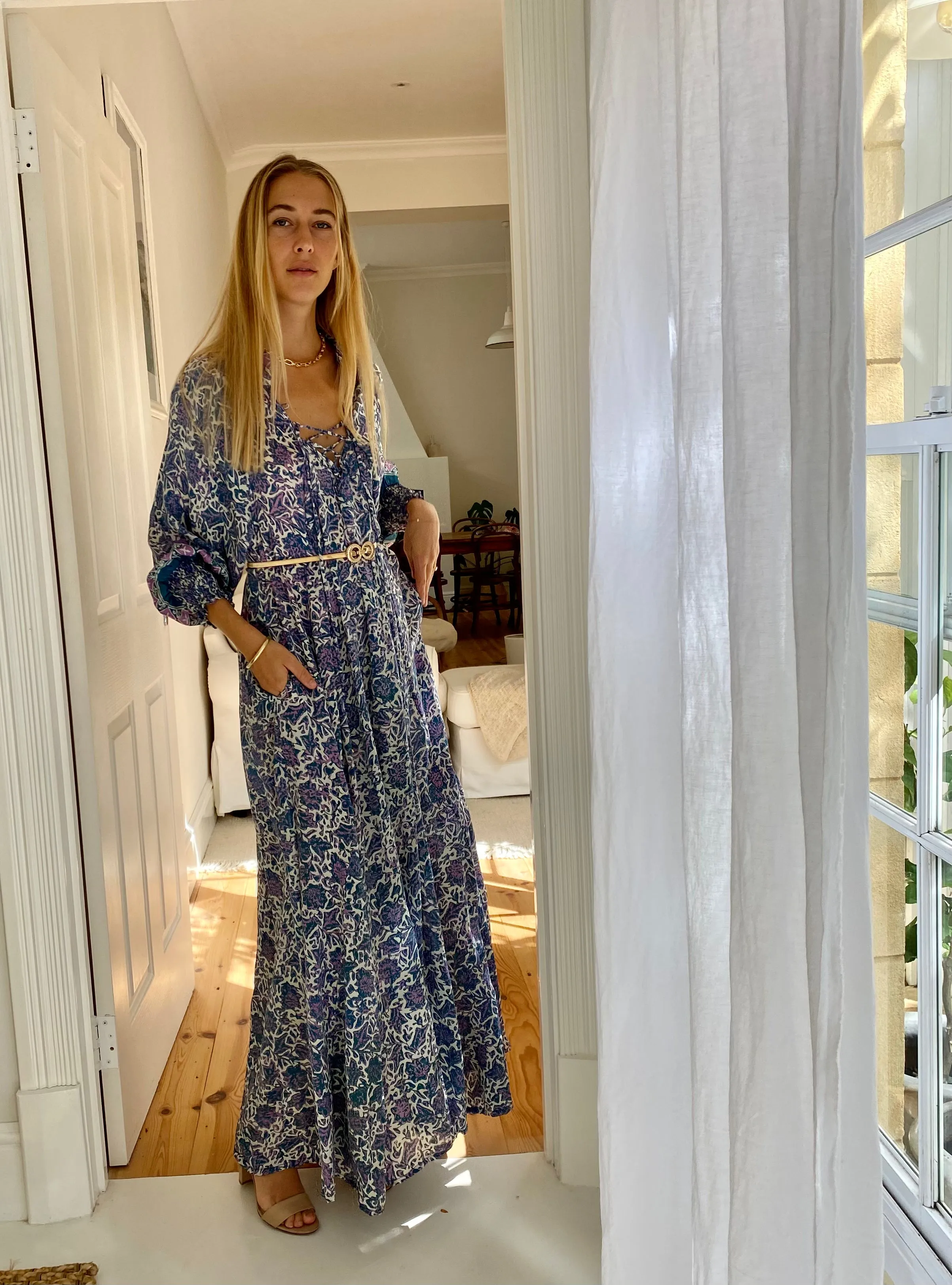 Azrou Silk Dress - Mauve
