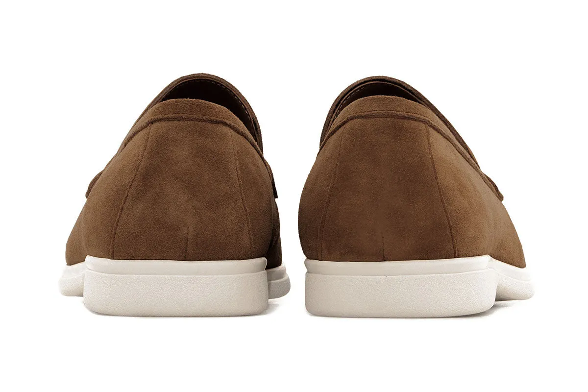 Ballou Suede Slip-on Loafer - Dark Brown