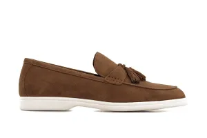 Ballou Suede Slip-on Loafer - Dark Brown