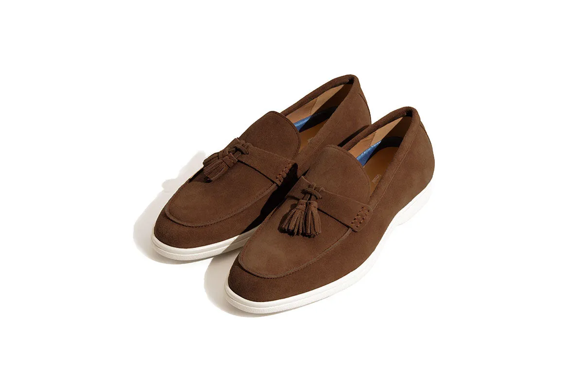 Ballou Suede Slip-on Loafer - Dark Brown